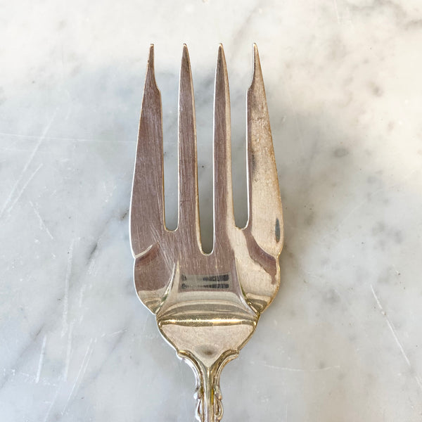 Vintage Silver Serving Fork