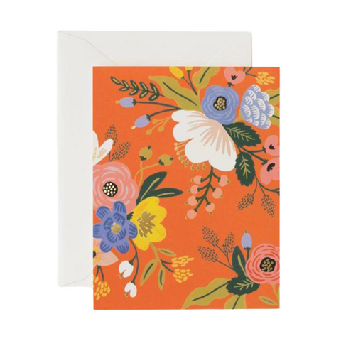 Rifle Orange Floral Card