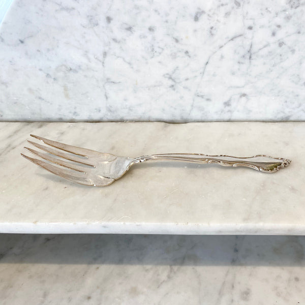 Vintage Silver Serving Fork