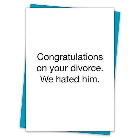 Congratulations On Your Divorce Card
