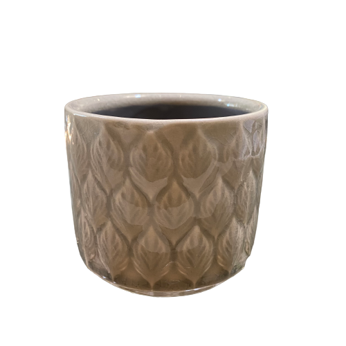 Grey Leaf Planter