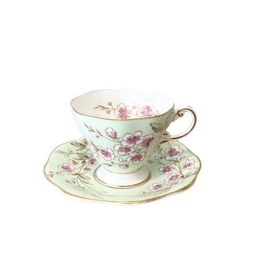 Vintage “Spring Blossom” Foley Cup & Saucer