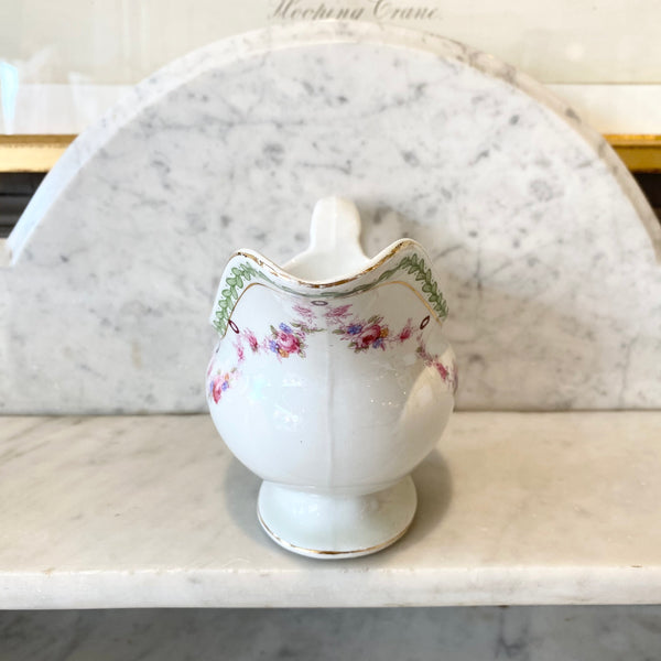 Vintage Floral Gravy Boat