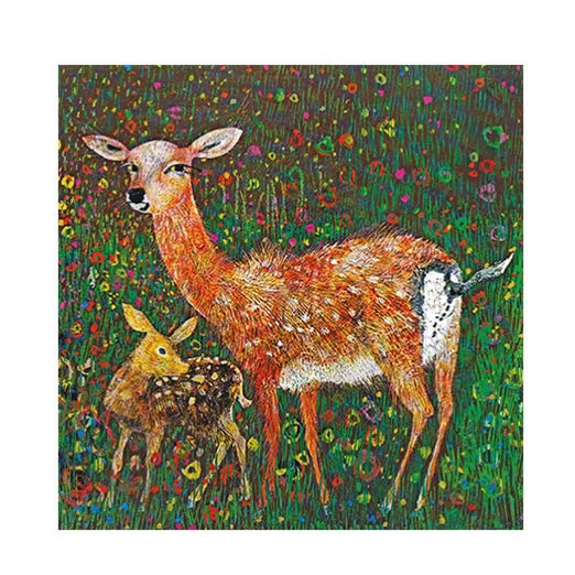 Doe And Fawn Card
