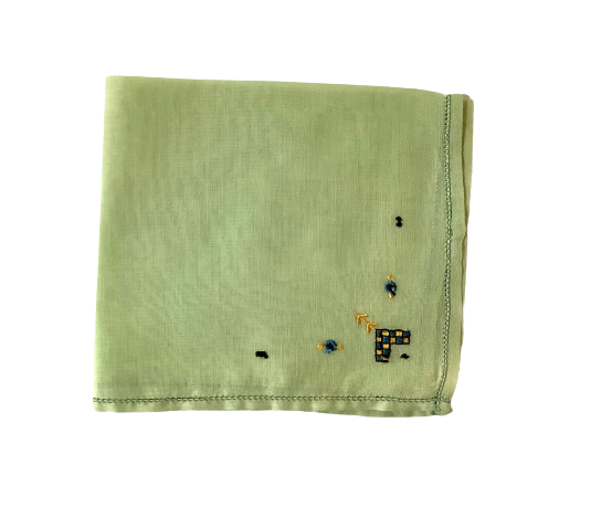 Vintage Mint Green Hankie