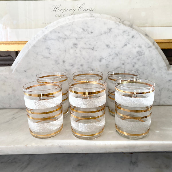 Vintage Gold & Etched Tealight Votives
