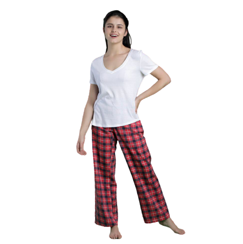 Red Black Plaid Pant