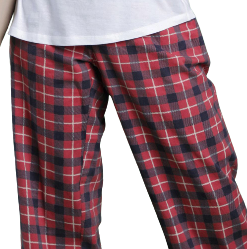 Red Black Plaid Pant