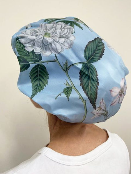 Sky Floral Shower Cap