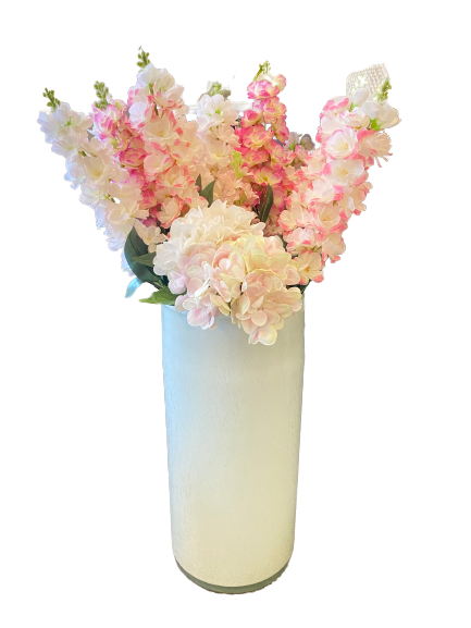 White Glass Umbrella Stand