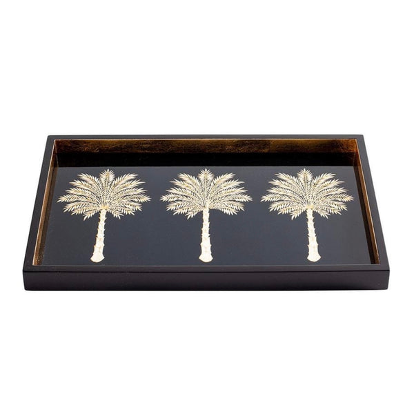 Grand Palms Black Lacquer Bar Tray
