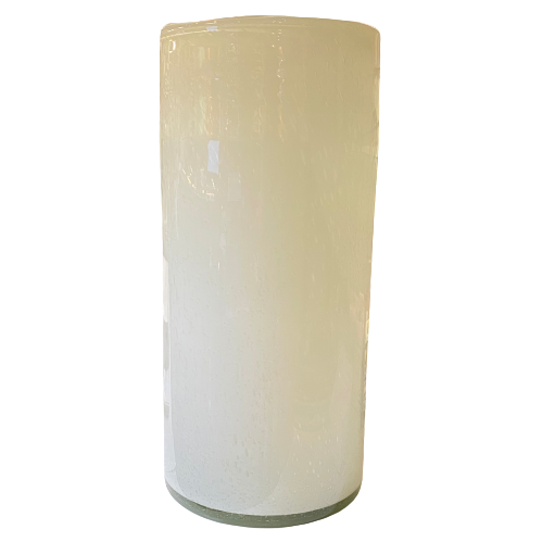 White Glass Umbrella Stand