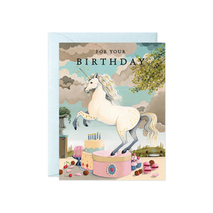Unicorn For Your Birthday Card