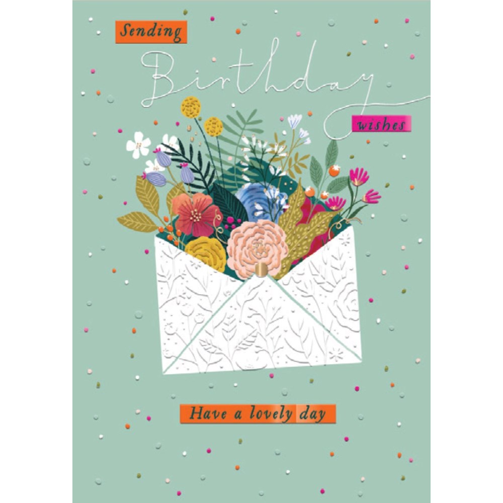Sending Birthday Wishes Card