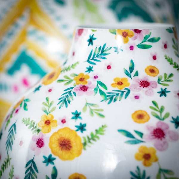 Colourful Enameled Vase