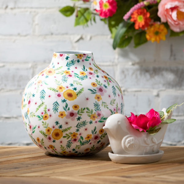 Colourful Enameled Vase