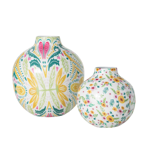 Colourful Enameled Vase