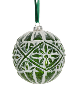Patterned Glass Ball Ornaments