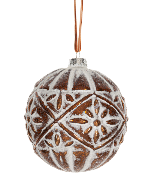 Patterned Glass Ball Ornaments