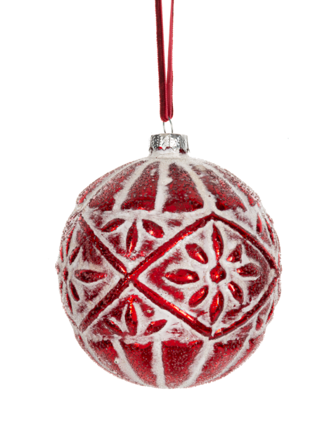 Patterned Glass Ball Ornaments