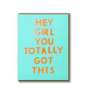 Hey Girl Card