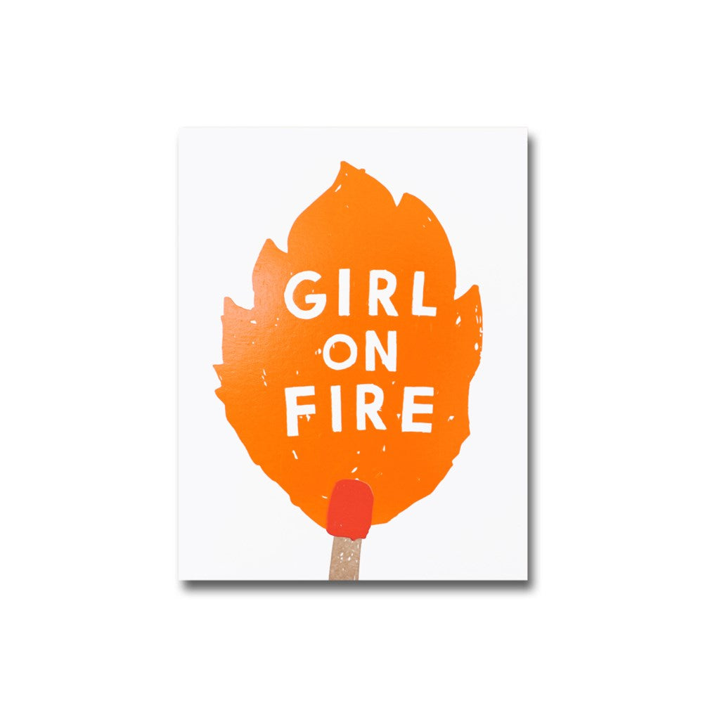 Girl On Fire Card
