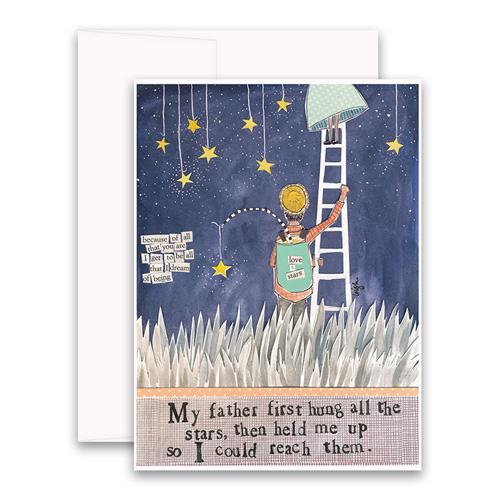 My Father First Hung All The Stars Card