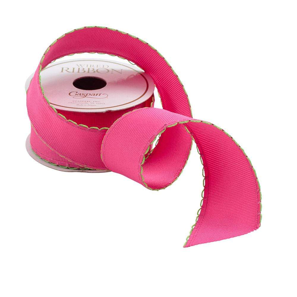 Ribbon - Fuchsia Scallop Edge Wired Ribbon