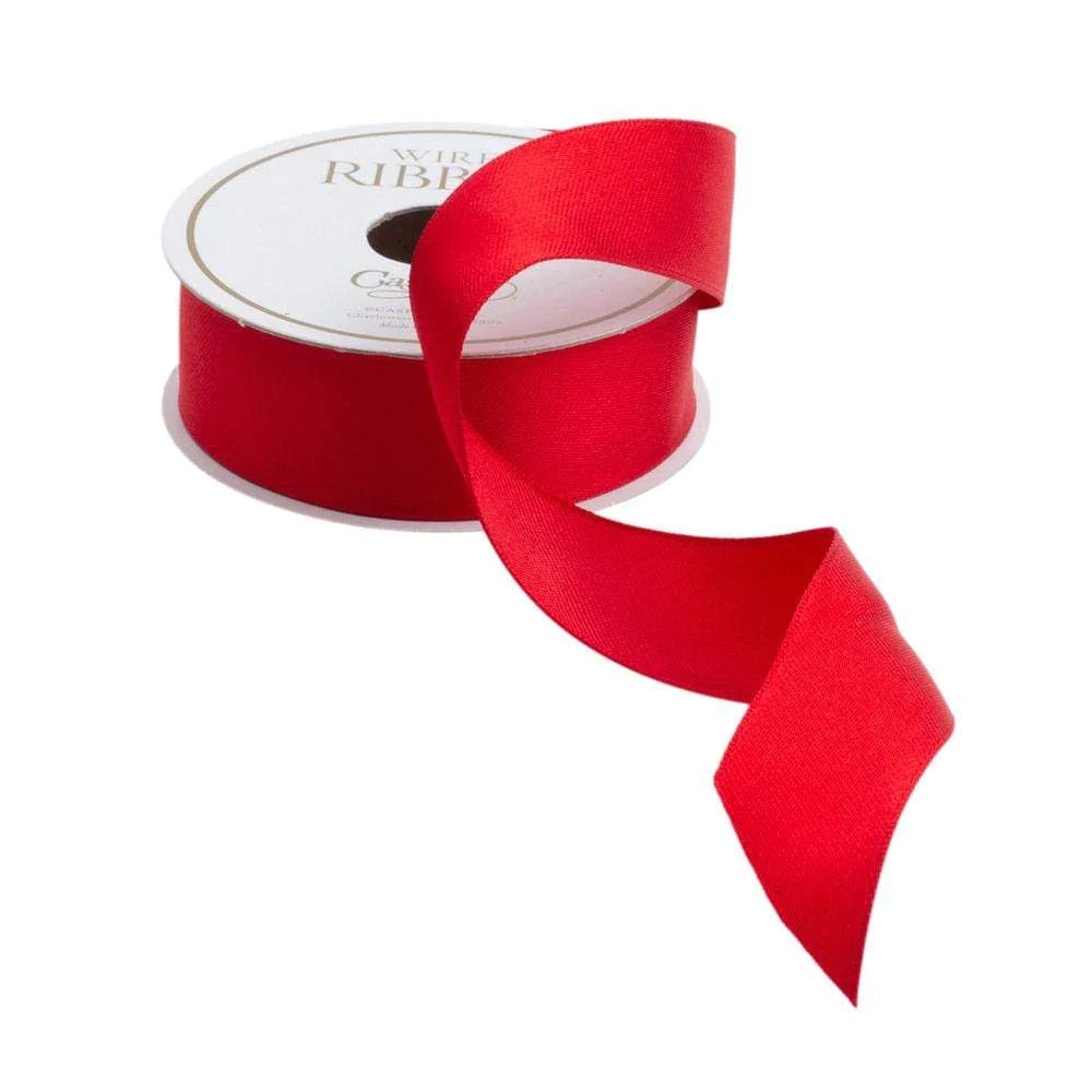 Ribbon -  Red Satin Wired Ribbon