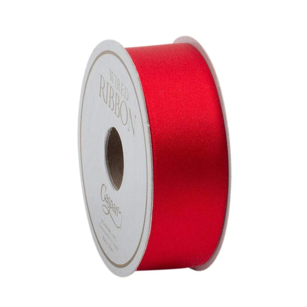 Ribbon -  Red Satin Wired Ribbon