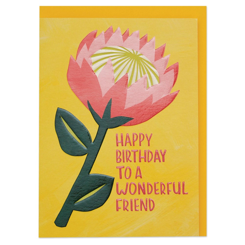 Happy Birthday To A Wonderful Friend Card