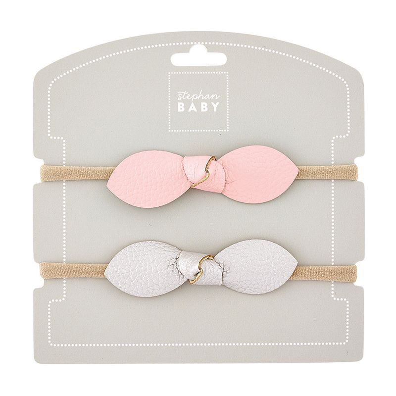Pink & Silver Hairband Set
