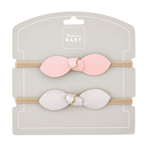 Pink & Silver Hairband Set