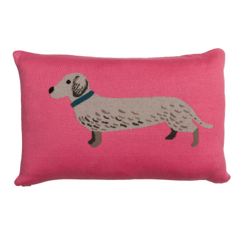 Dachshund Knitted Pillow