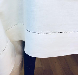 Stockholm Linen Tablecloth - White
