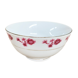 Vintage Pink Floral Bowl