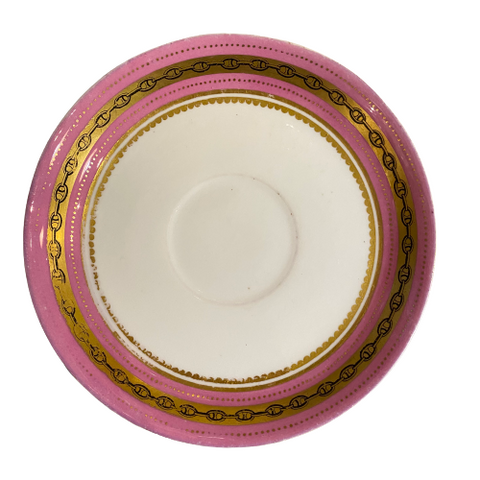 Vintage Pink & Gold Side Plate