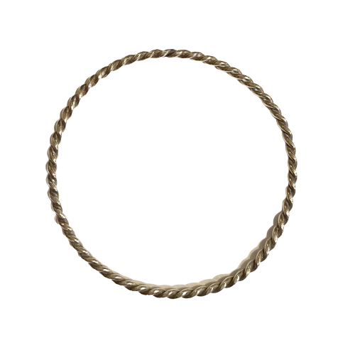 Vintage Sterling Silver Twisted Bangle
