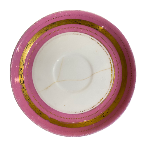 Vintage Pink & Gold Side Plate