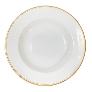 Vintage Gold Rimmed Soup Bowl