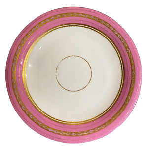 Vintage Pink & Gold Dinner Plate