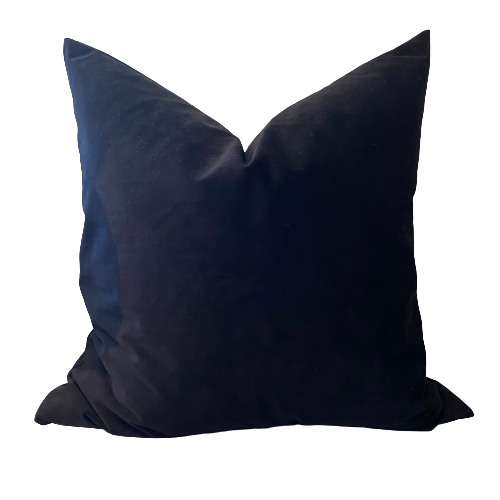Velvet Black Pillow