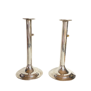 Vintage Silver Candlesticks Pair