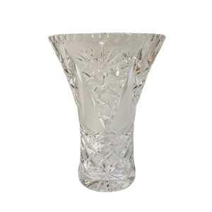 Vintage Flared Crystal Vase
