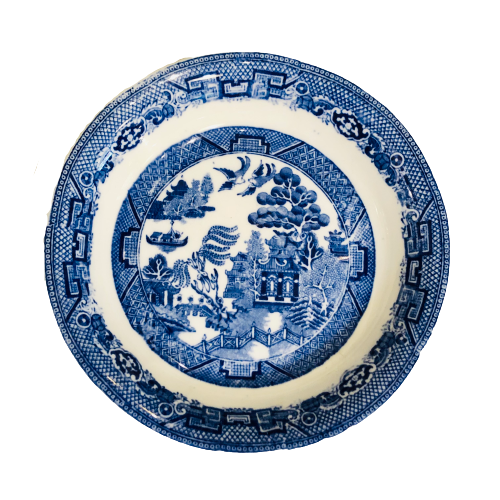 Vintage Blue & White Plate