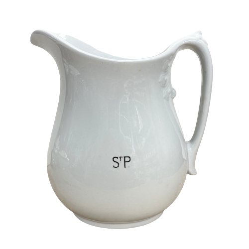 Vintage White STP Jug