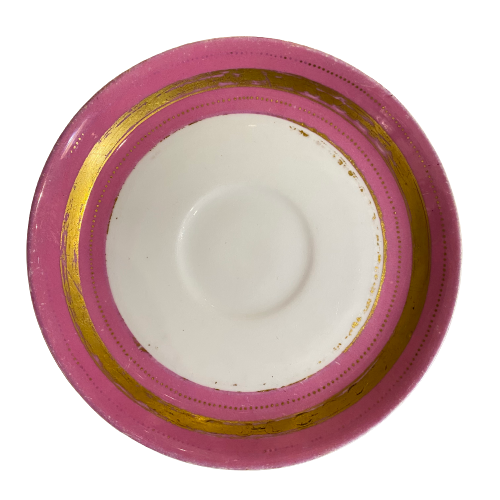 Vintage Pink & Gold Side Plate