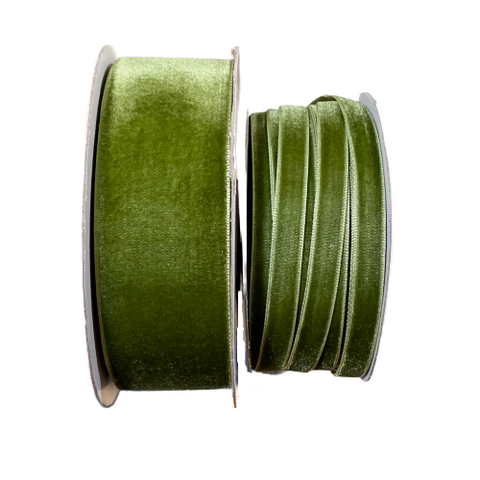 Velvet Ribbon - Moss