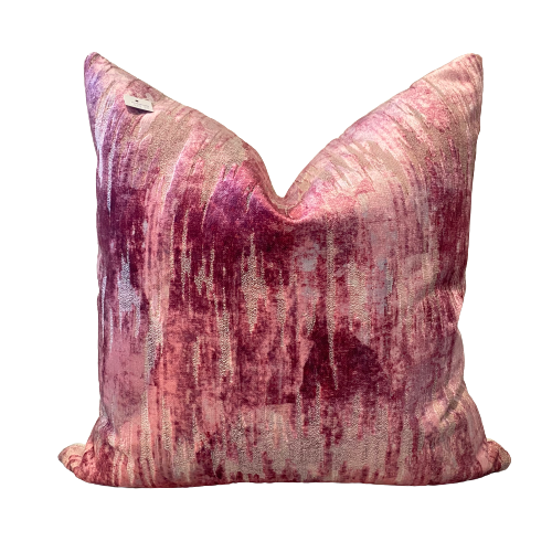 Crushed Velvet Pink Pillow