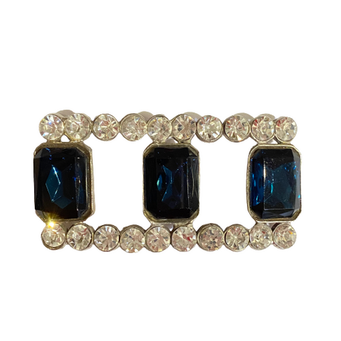 Vintage Diamond & Sapphire Brooch